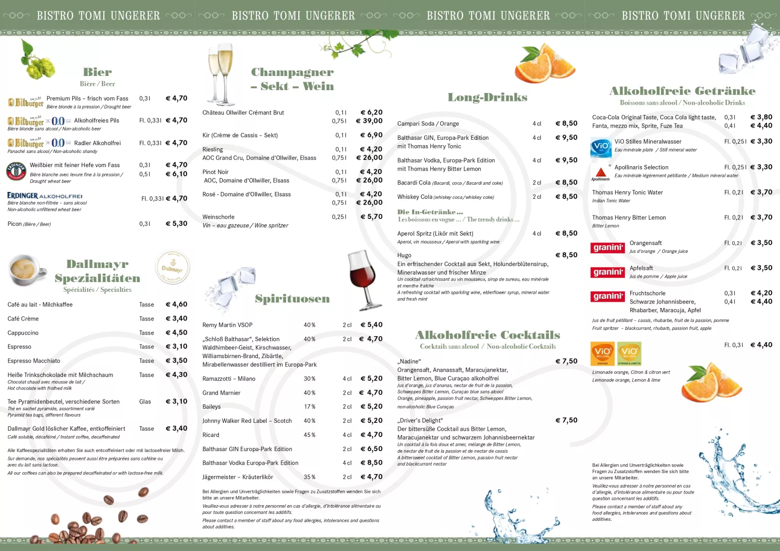 Photo menu